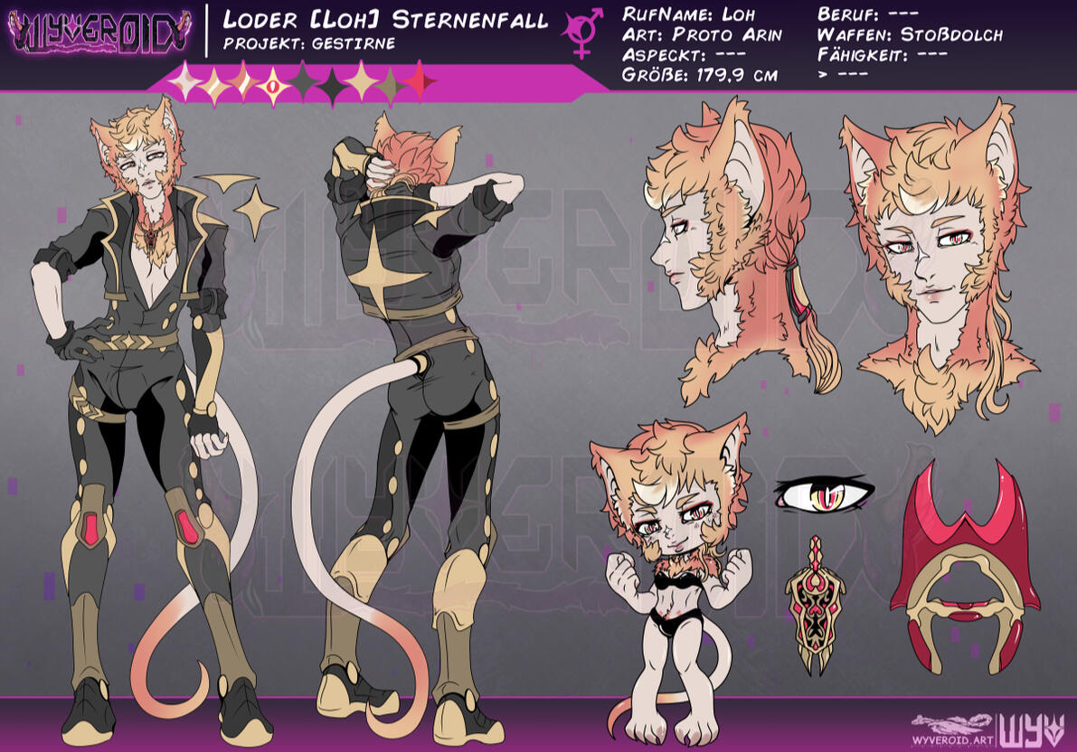 GESTIRNE - Charakter design- Loder [Loh] Sternenfall